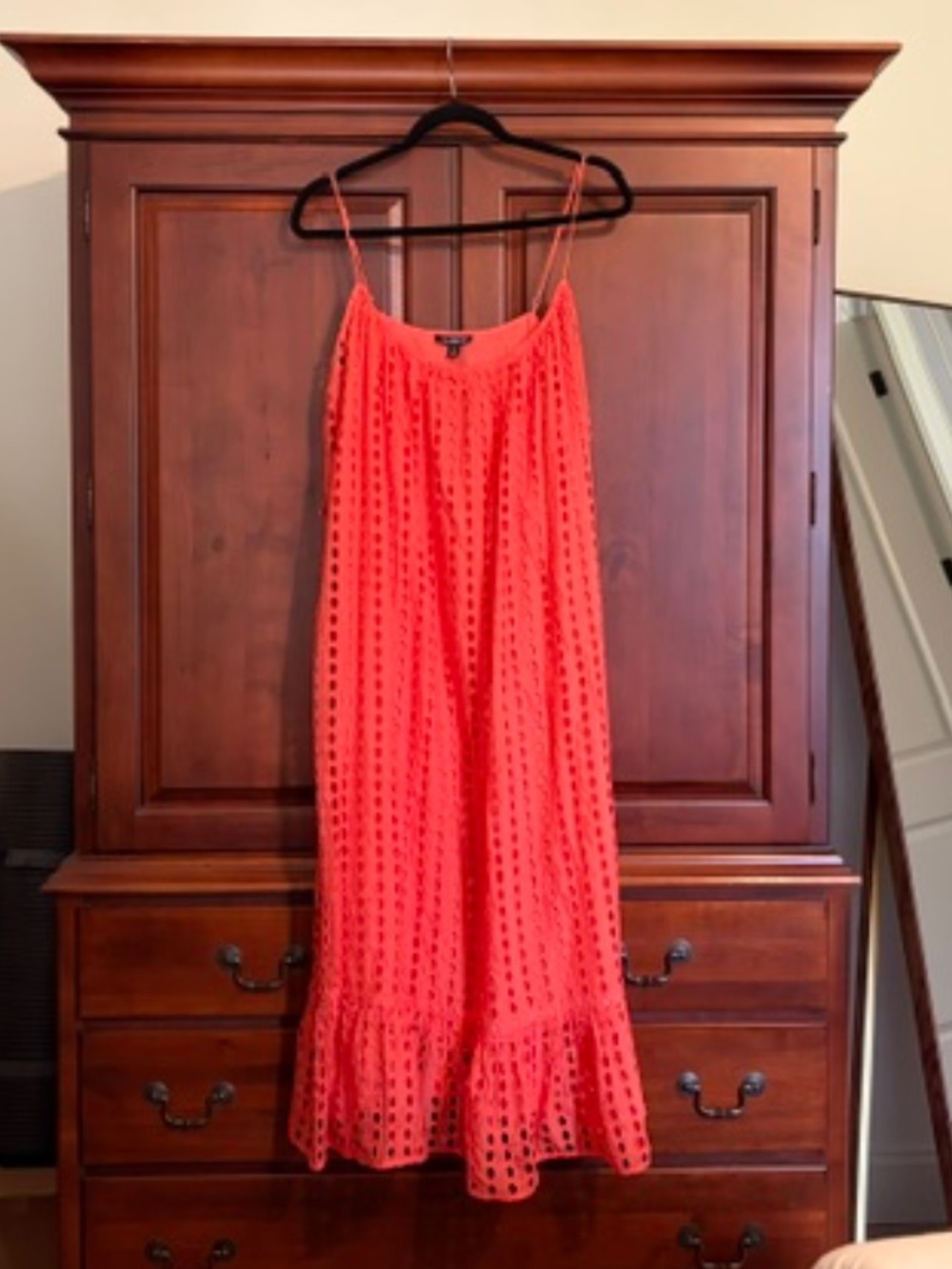NWT J Crew Oval Eyelet Midi Dress Medium